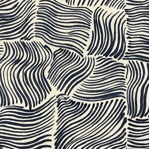 West Elm Navy & White drapery panels. 48”x 84” Two (2) panels